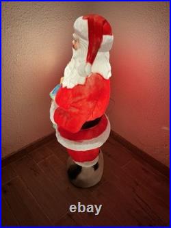 Vtg Empire 41 African American Black Santa Claus Blow Mold Stocking RARE