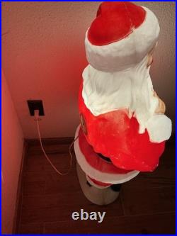 Vtg Empire 41 African American Black Santa Claus Blow Mold Stocking RARE