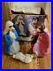 Vtg Empire Blow Mold Nativity Scene 3 Piece Mary Joseph Baby Jesus No Manger