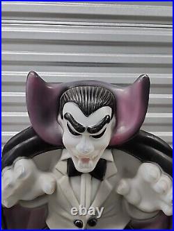 Vtg Empire Count Dracula Blow Mold 36 Halloween Decoration Vampire Light-Up