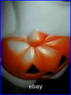 Vtg Empire Ghost Black Cat Pumpkin Halloween 35 Plastic Blow Mold Light + BOX