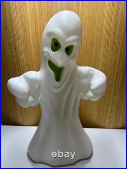 Vtg Empire Halloween Blowmold Ghost 36 Lights Up Bright Green Eyes Mouth