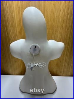 Vtg Empire Halloween Blowmold Ghost 36 Lights Up Bright Green Eyes Mouth