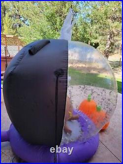 Vtg Gemmy Inflatable Whirlwind Globe 6' Halloween Snowglobe Ghosts Cauldron