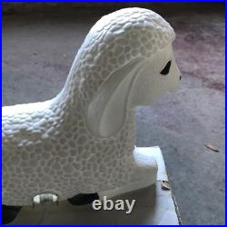 Vtg Grand Venture Lighted Lamb Blow Mold Christmas Nativity Original Box Sheep