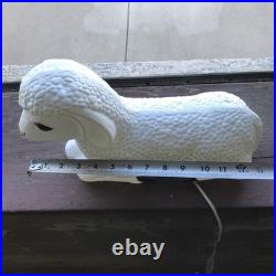 Vtg Grand Venture Lighted Lamb Blow Mold Christmas Nativity Original Box Sheep