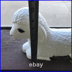 Vtg Grand Venture Lighted Lamb Blow Mold Christmas Nativity Original Box Sheep