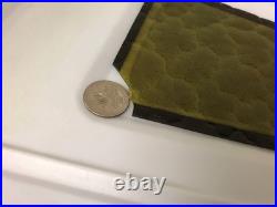 Vtg Municipal City Xmas Lantern Lighted White Blow Mold Stain Glass Look 34 Tall