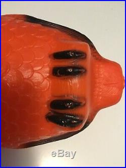 Vtg Rare Wire Bail Blow Mold Owl Union Products Halloween Owl Light