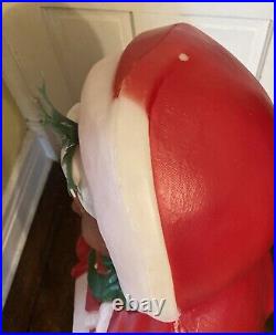 Vtg Santa's Best Black Mrs. Claus 40 Lighted Blow Mold Christmas Yard Decor