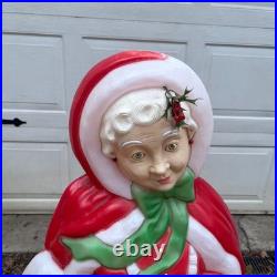 Vtg Santas Best Mrs Claus Blow Mold 41 Inch Christmas Lighted Yard Decor 161720