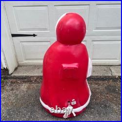 Vtg Santas Best Mrs Claus Blow Mold 41 Inch Christmas Lighted Yard Decor 161720