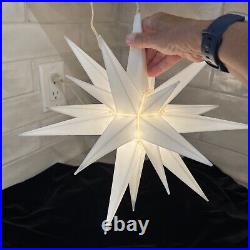 Vtg Star Of Bethlehem Blow Mold 14 3/4 Light Nativity with Orig Box & Paperwork