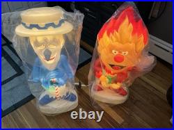 Warner Bros 32inch Heat and Snow Miser Blow Mold Outdoor Christmas Decor