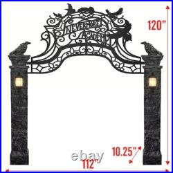 Wednesday 10-ft Talking LED Nevermore Academy Arch Yard Decoration