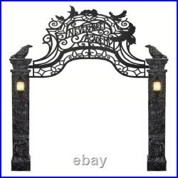 Wednesday 10-ft Talking LED Nevermore Academy Arch Yard Decoration