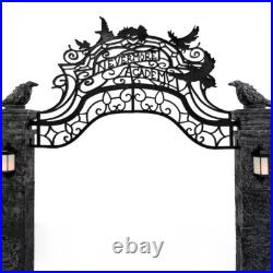 Wednesday 10-ft Talking LED Nevermore Academy Arch Yard Decoration
