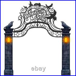 Wednesday 10-ft Talking LED Nevermore Academy Arch Yard Decoration
