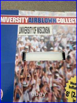 Wisconsin Badgers Gemmy 8ft Light Up Yard Airblown Inflatable Graduation Bucky