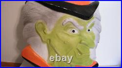 Witch Head Don Featherstone Blow Mold Halloween