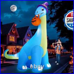 Zukakii 13Ft Giant Halloween Inflatable Decorations Dinosaur, Build-in LEDs