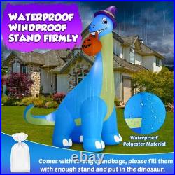 Zukakii 13Ft Giant Halloween Inflatable Decorations Dinosaur, Build-in LEDs