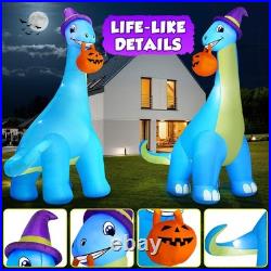 Zukakii 13Ft Giant Halloween Inflatable Decorations Dinosaur, Build-in LEDs